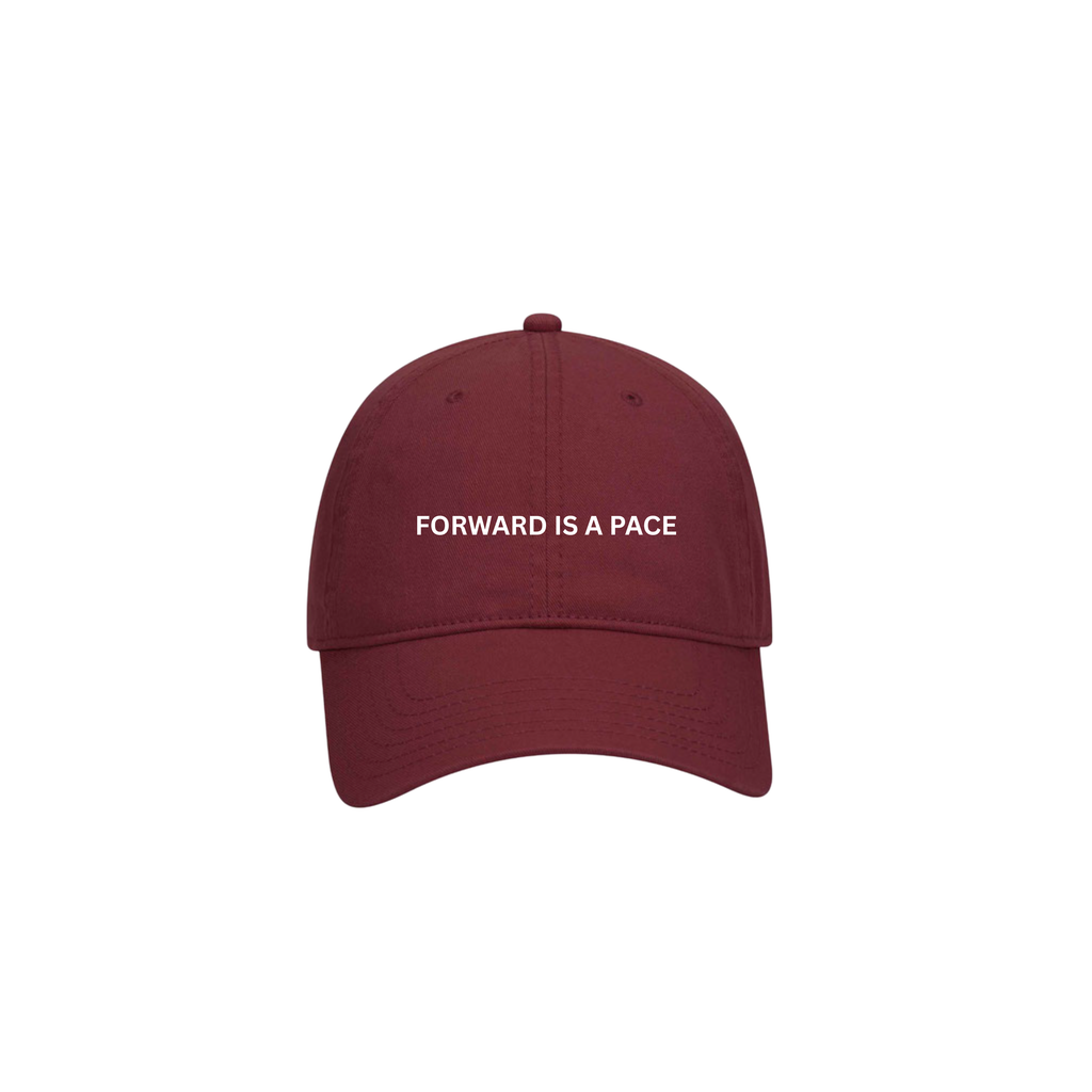 FORWARD IS A PACE - DAD CAP - BURGANDY